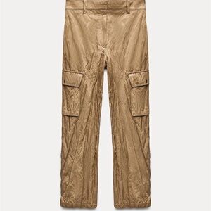Women’s WRINKLED CARGO PANTS